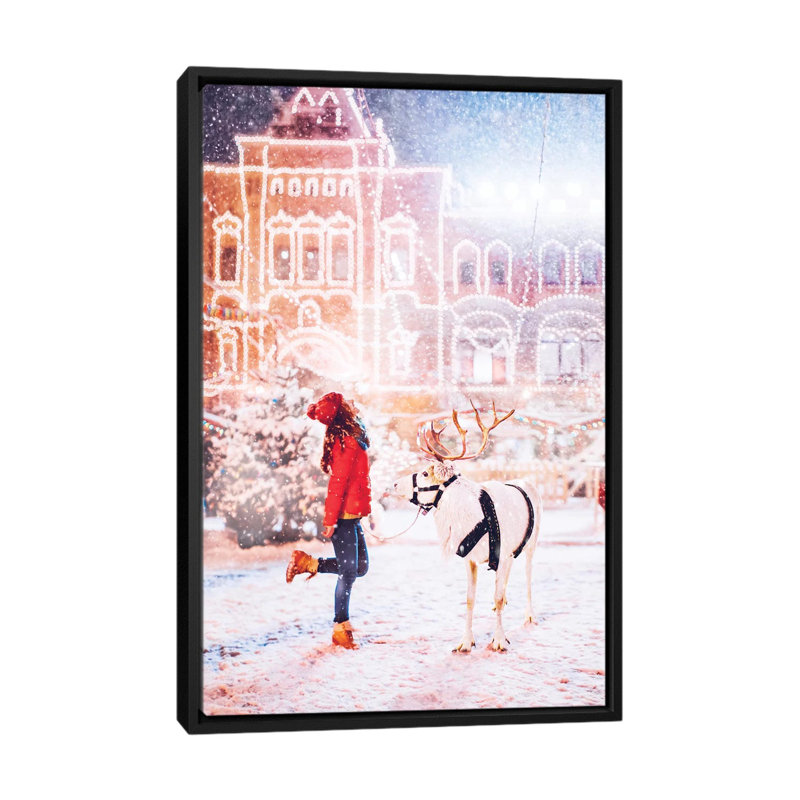 Gerda de Hobopeeba-reproduction de photo, Toile avec cadre noir, Pas de tapis, H 26 po x l 18 po x 1,5 po