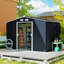 Outsunny 9 x 6 ft Metal Garden Shed Waterproof Galvanised-86687864