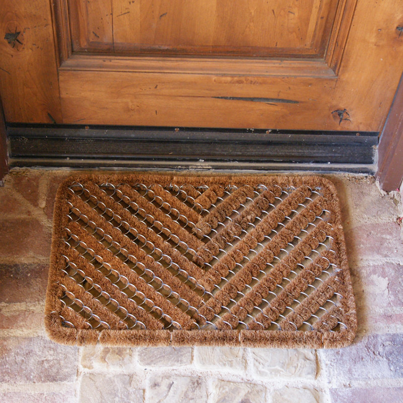 Alynia Non-Slip Chevron Outdoor Doormat