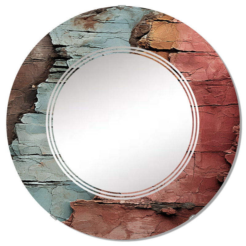 Northallerton - Miroir mural moderne rond, 32 po x 32 po