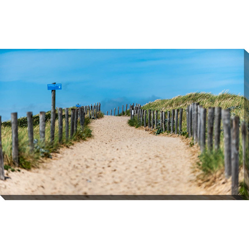 « sandy path », reproduction de photo sur toile tendue, H 18 po x l 30 po x P 1 po