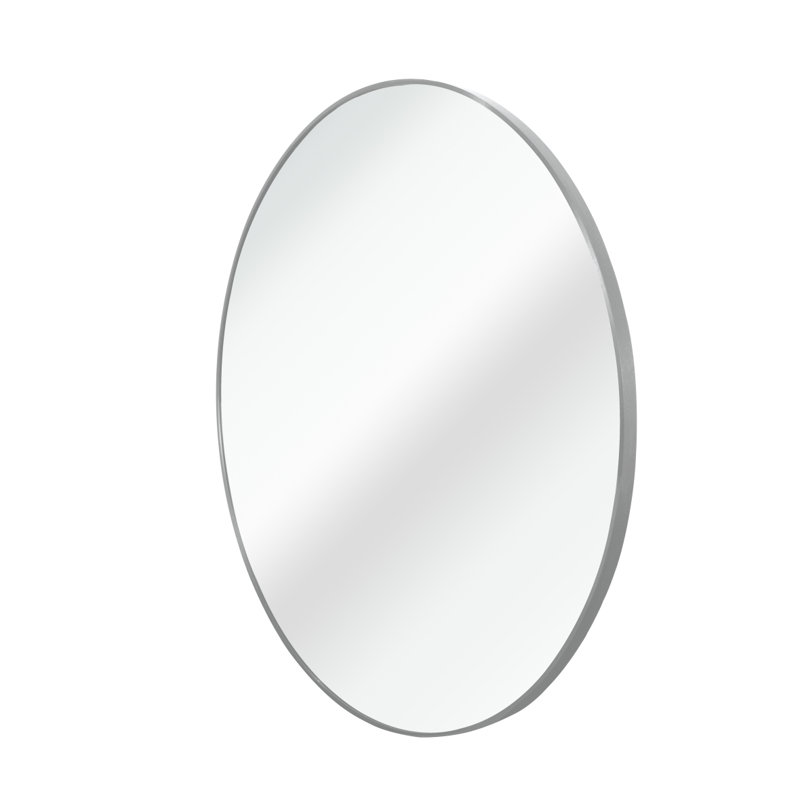 Veleer Mirror, 39" x 39", Silver