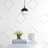 Kasey 1 - Light Brass Gold/Black Pendant