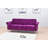 Twin 85'' Velvet Futon And Mattress-1941584131