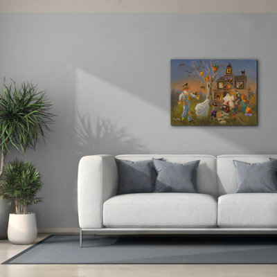  «Spooky Halloween» par Nicky Boehme, art mural sur toile, 34 po x 26 po