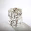Uniquely Shaped Pedestal - Luxury Crystal Acrylic Pedestal with Natural Wood Branches – 11.8"L x 11.8"W x 13.7"H
