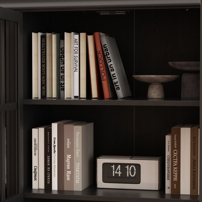Jayziel Storage Bookcase, Brown