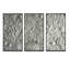 «Silver Flower Embossing», ensemble d'art mural sur toile encadré floral-1906140812-1906140815