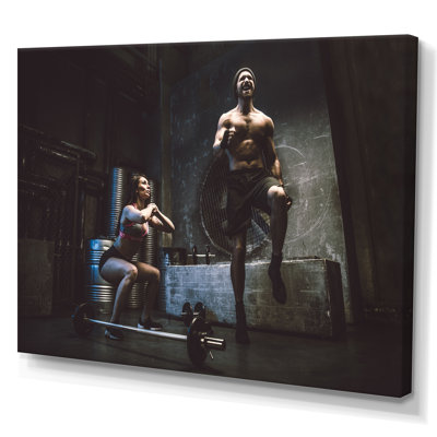 Art corporel - Entraînement d'aérobie et de musculation, art mural_106255