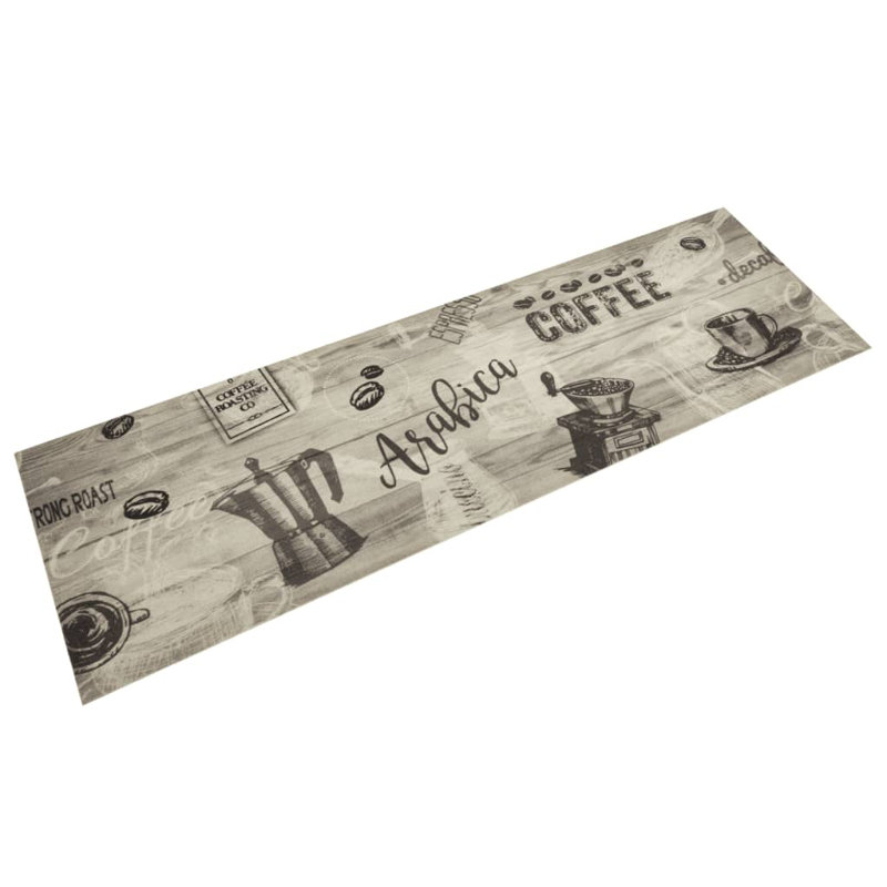 Snyderville Kitchen Mat, Coffee Grey, 45 x 150 cm