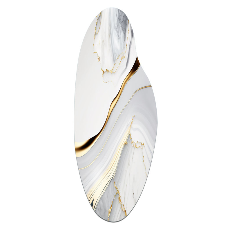 Sinclare - Abstract Curved Shape Assymterical Metal Wall Art, 30" H x 11" W x 1" D