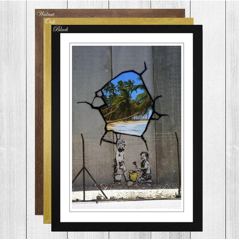 Banksy - Single Picture Frame Print, Black