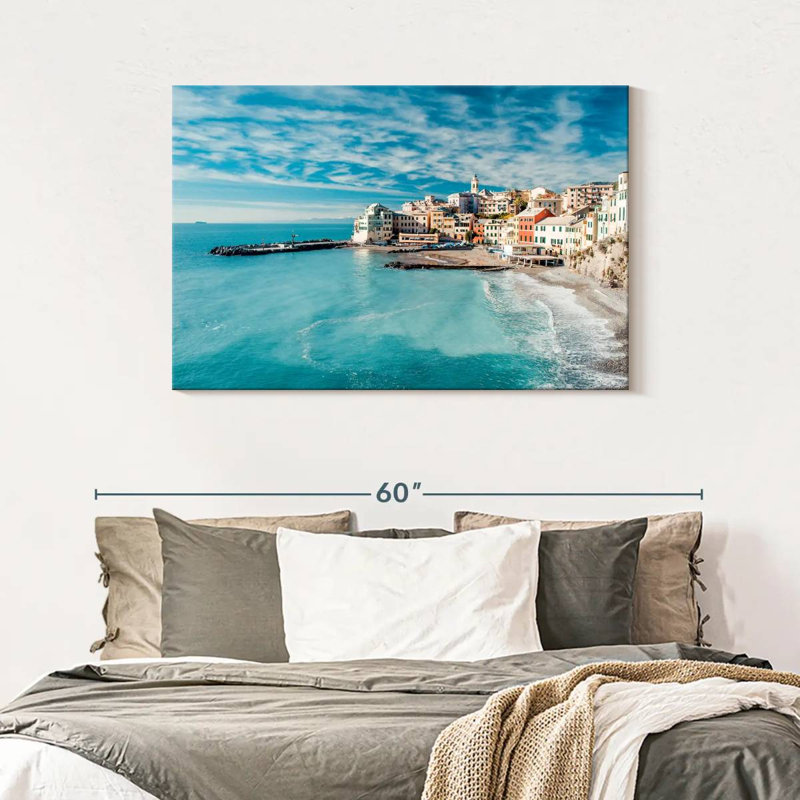 Gillard Bogliasco Fishing Village, 30" H x 45" W