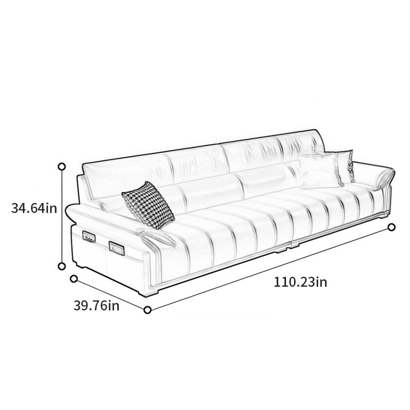 Sandesh, 3, 34.64" H x 110.23" W x 39.76" D