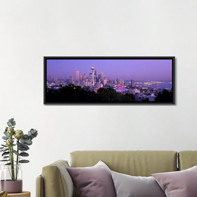 Ponoramique de Seattle, reproduction de photo sur toile