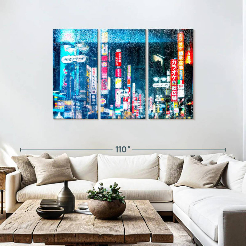 Sireci Tokyo Bluish Reflection, 48" H x 74" W