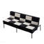 Canapé en futon rembourré en velours, structure en métal robuste, dossier réglable à 5 niveaux, canapé compact multifonctionnel pour les petits espaces
