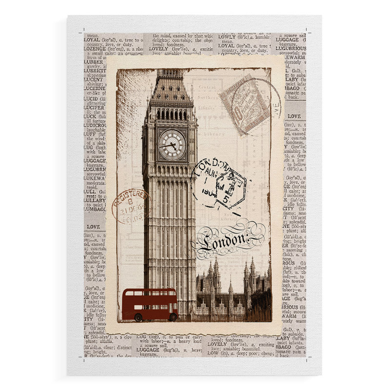 London Memories - Impression sur toile seulement - NON-CADRE, H 36 po x l 24 po