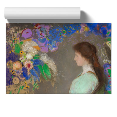 Violette Heymann by Odilon Redon - No Frame Painting