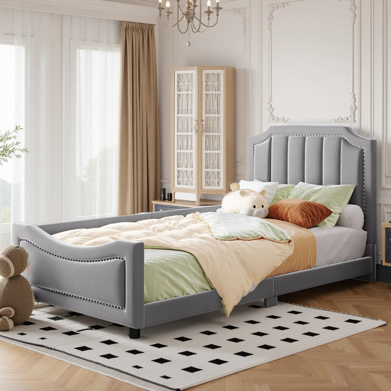 Lit de jour rembourré Classic, Gris