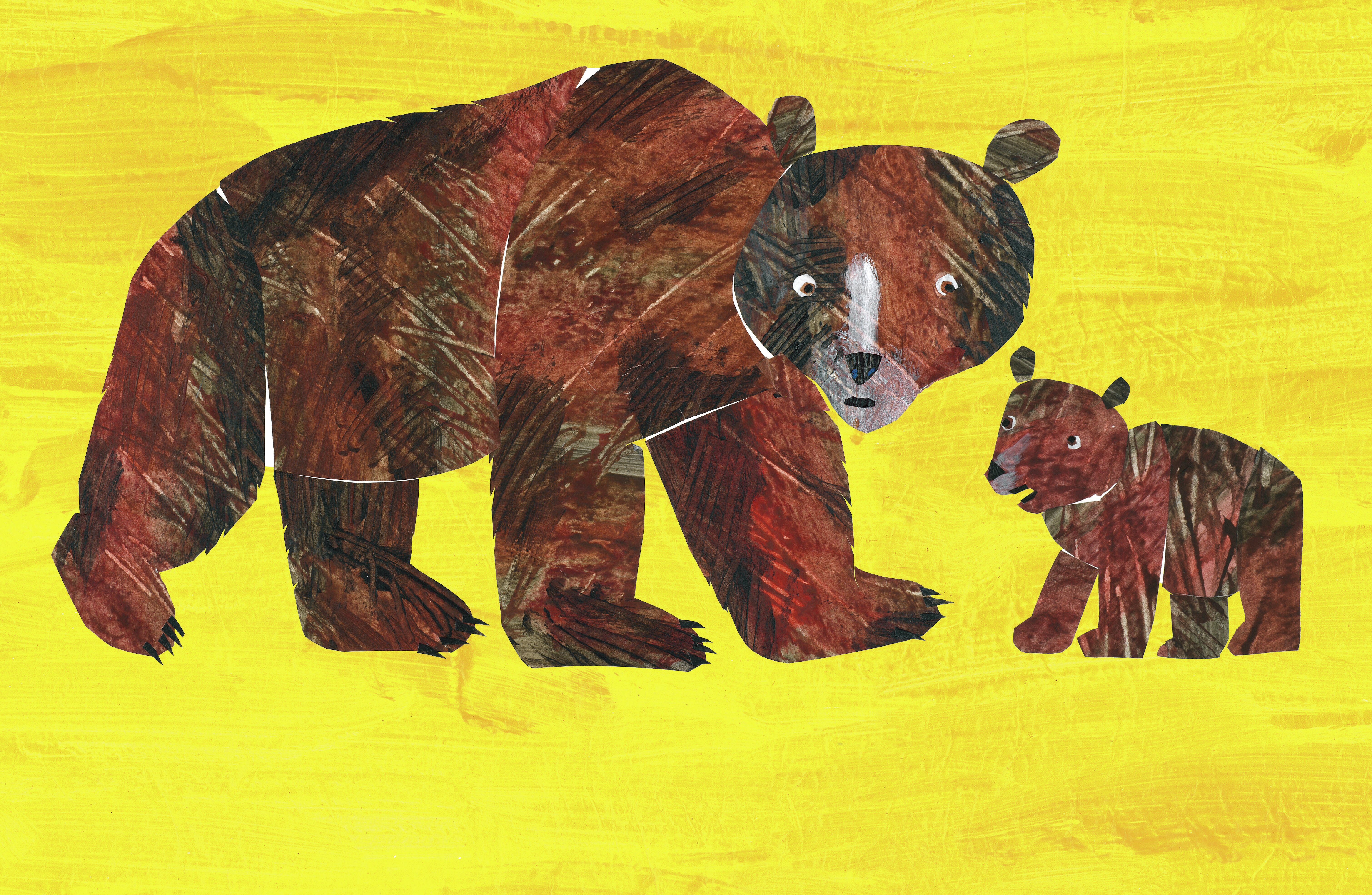 Black Bear Mother and Cubs - Mama Bear Wall Art, Canvas Prints