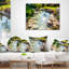 Stream in Rocky Landscape - Coussin décoratif à imprimé paysage