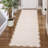 Scalloped Washable Rugs for Living Room Neutral Area Rugs Ultra-Thin Non Slip Large Bedroom Carpet Indoor Stain Resistant Contemporary Carpet for Dining Room Dorm-898703012-898702932
