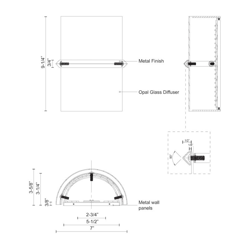 Pondi 1 - Light LED Wall Sconce