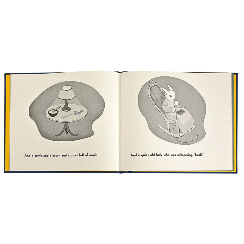 Graphic Image Goodnight Moon Coffee Table Book, Leather, Blue