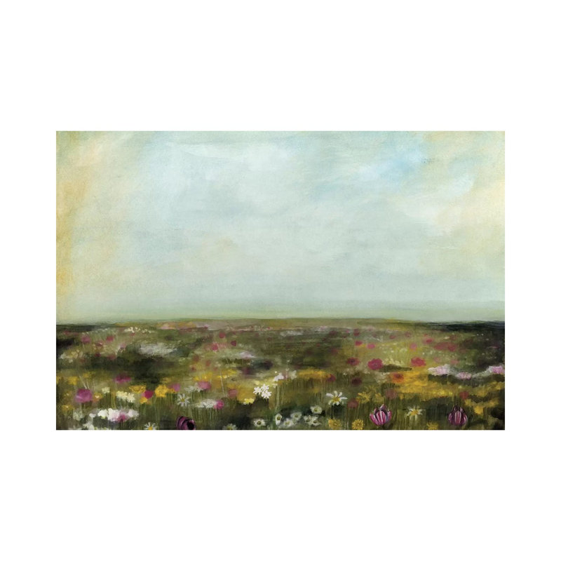 Floral Fields II by Naomi McCavitt - 1 Piece Wrapped Canvas Wall Art, 66.04 cm H x 45.72 cm W x 1.91 cm D