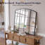 Miroir arqué avec cadre en métal-1660866180