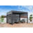3 x 4 Aluminum Pergola with Lights and 3 Side Curtains