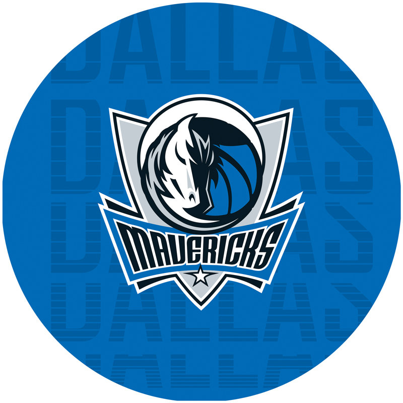 Tabouret de bar rotatif 29 po NBA, Mavericks de Dallas, Chrome