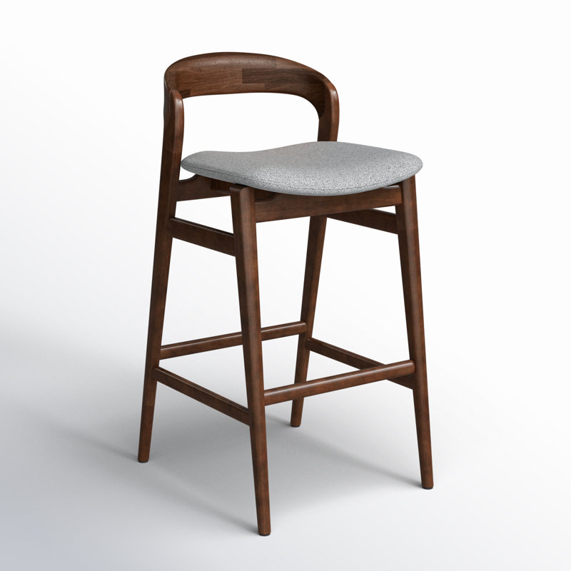 Modern Brazilian Velma Counter Stool, Medley Ivory Performance Basketweave, Bar Stool (29.25” Seat Height)