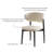 Mid-Century Solid Wood Beige Upholstered Dining Chairs, No Assembly Required Accent Chairs For Dining Room (Set of 8)-996533193-991891251