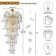 H118'' 28-lights Modern Golden Tree Branch Crystal Chandelier for Staircase