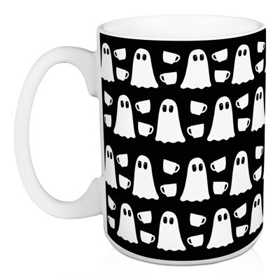 Coffee Ghost Pattern Mug