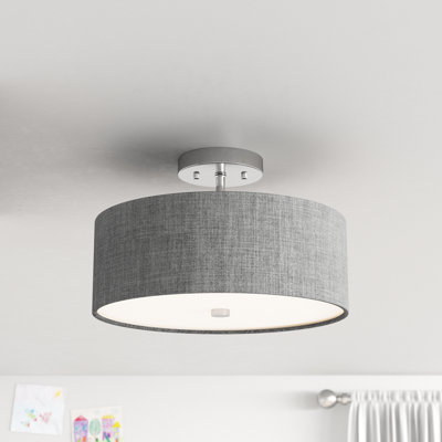 Akyiah Fabric Semi Flush Mount