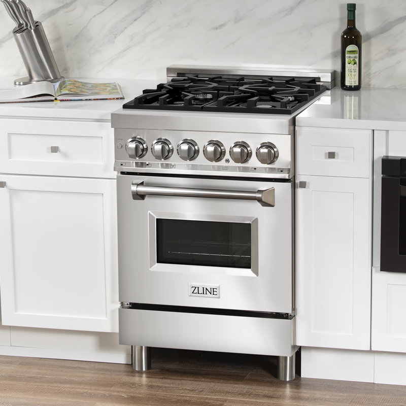 ZLINE 24" Legacy Dual Fuel Range w/ 4 Burner, Stainless Steel