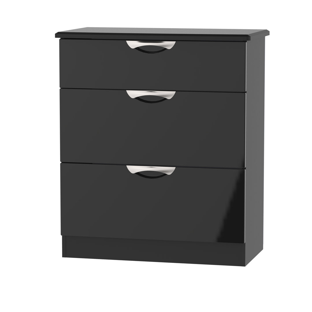 Fully Assembled Leodis 3 - Drawer Chest of Drawers
