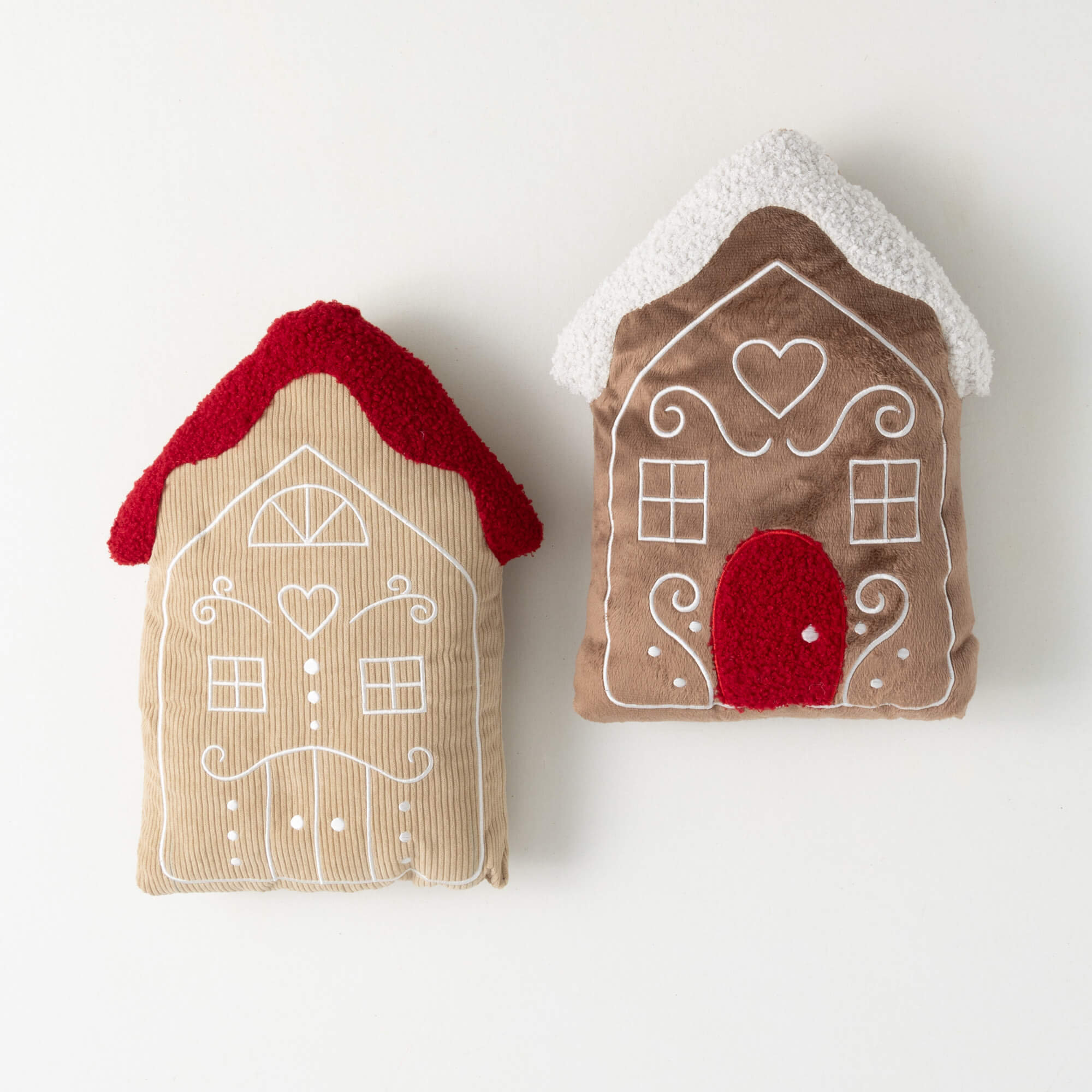 Clover Lane 14" Gingerbread House Christmas Throw Pillows Set of 2, Multicolor | Wayfair