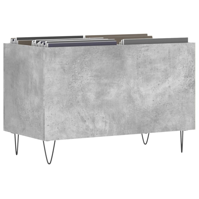 48cm H Media Shelves, Concrete Grey