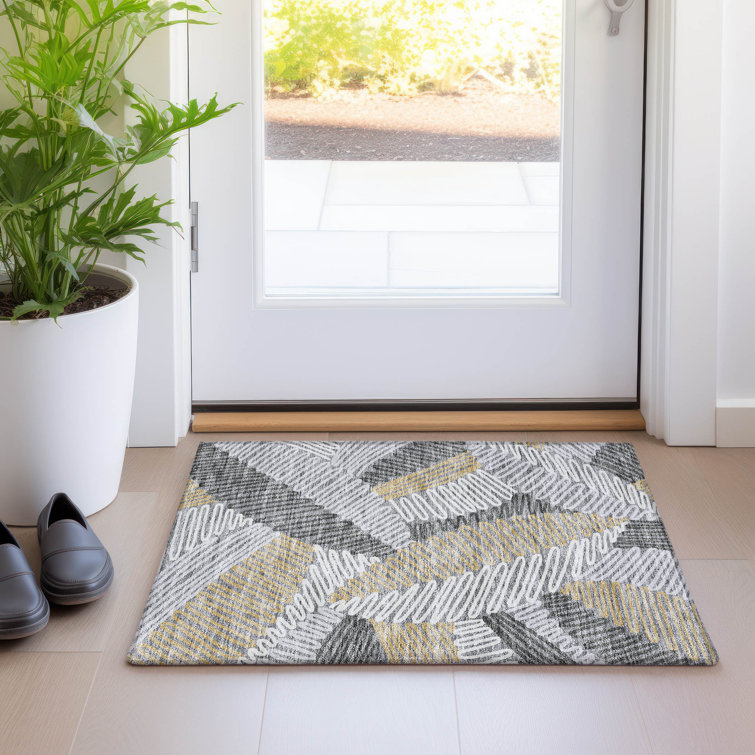 Premium Machine Washable Prisco Gray Rug