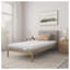 Matelas simple en mousse à mémoire de forme XL de 6 pouces NapQueen, support moyen ferme pour dortoirs et grands lits, blanc et gris-197967382-197967386
