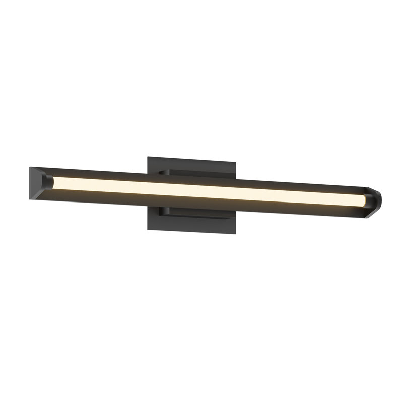 Plymouth 1 - Light LED Bath Bar, Black
