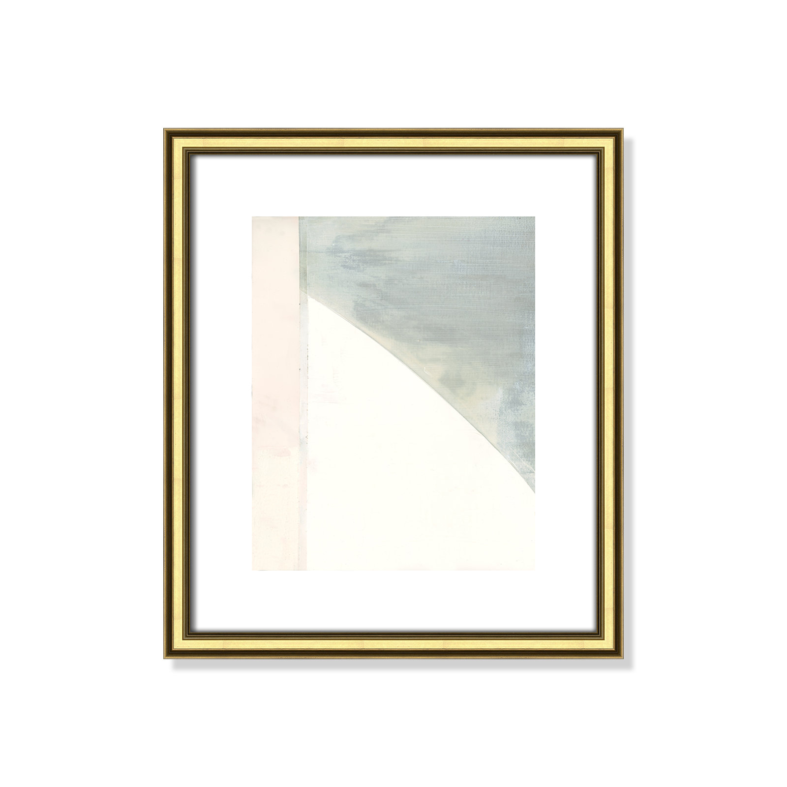 In Neutral I - Painting Print, Gold Framed Paper, 15" H x 13" W x 0.88" D