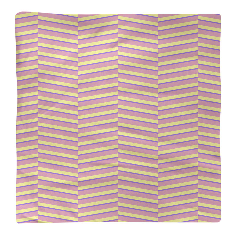 Jaya Cotton Chevron Square Napkin, Beige/Yellow, 0.1" H x 10" W x 10" D, Poly Twill