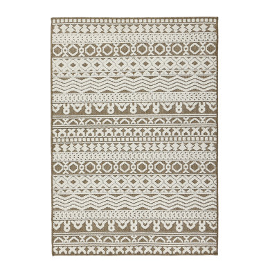 Rectangle Geometric Flatweave Indoor / Outdoor Area Rug