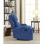 Fauteuil inclinable bleu avec porte-gobelet-801692841