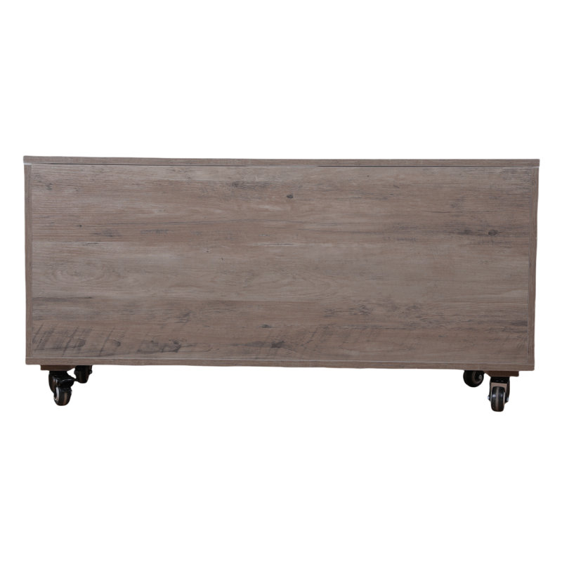 Coffre à couvertures en bois manufacturé Gracemont, Gris